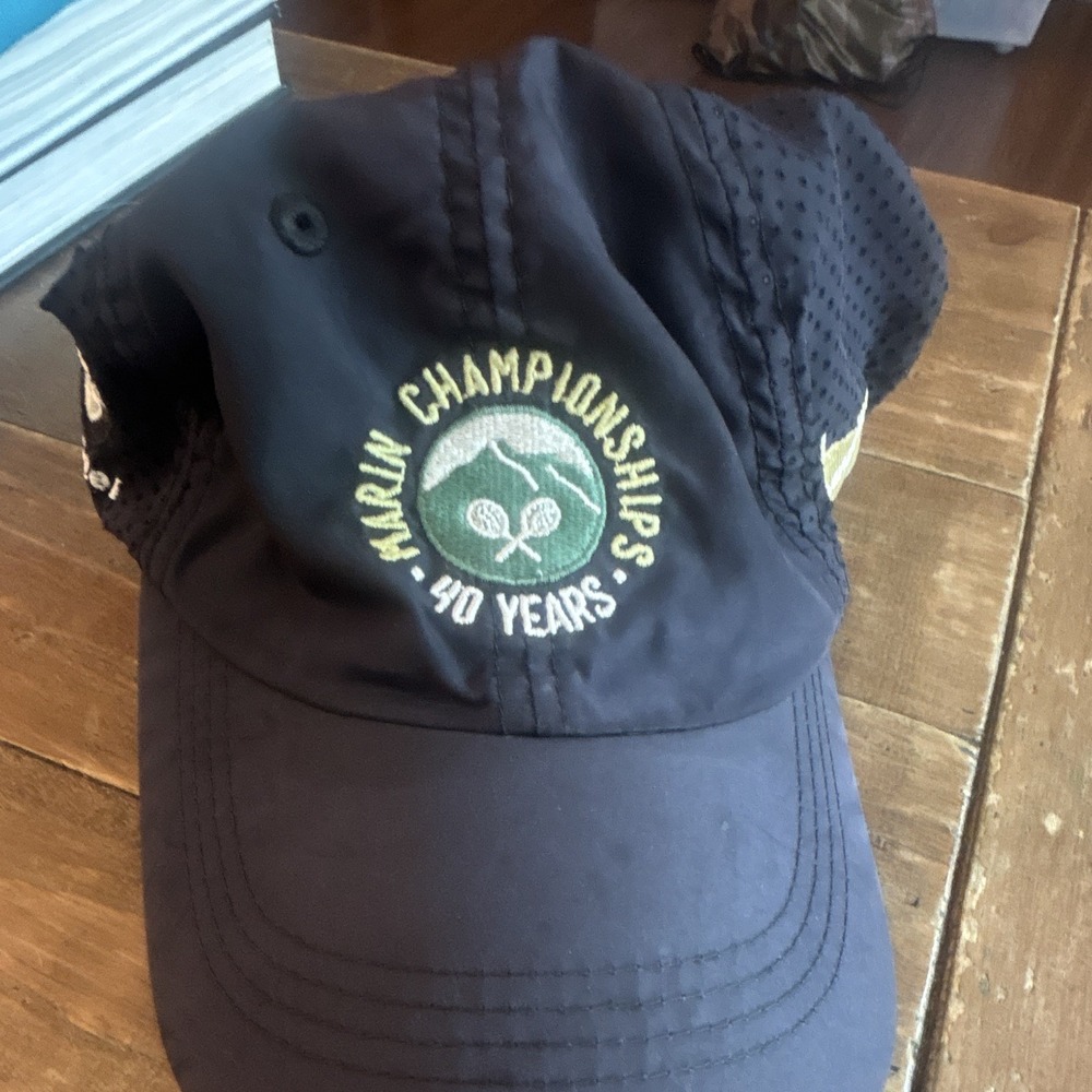 Port Authority Black Adjustable Breathable Baseball Cap Marlin Champs 40 Years
